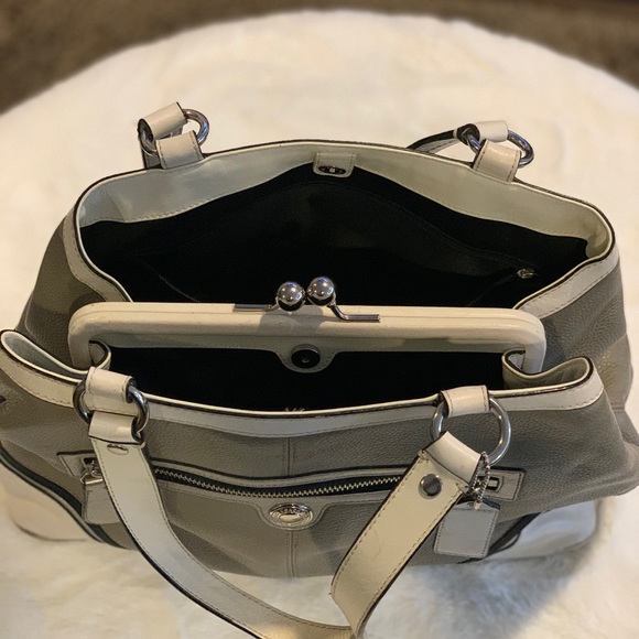 Authentic Coach purse with pocketbook closure. - Picture 2 of 6